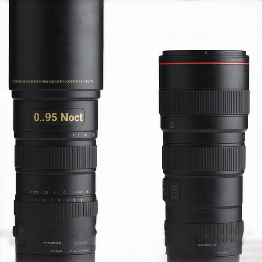 解密Nikon 0.95 Noct鏡頭與其他型號的比較圖，展示專業維修服務對攝影體驗的提升，強調Nikon鏡頭的獨特性能和維修的重要性。