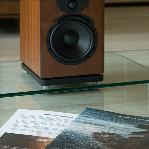 小型重低音喇叭在房間中的最佳擺放位置，展示低音效果優化，專業維修服務介紹，提升音響體驗，揭示低音奧秘，精美家庭影院環境。