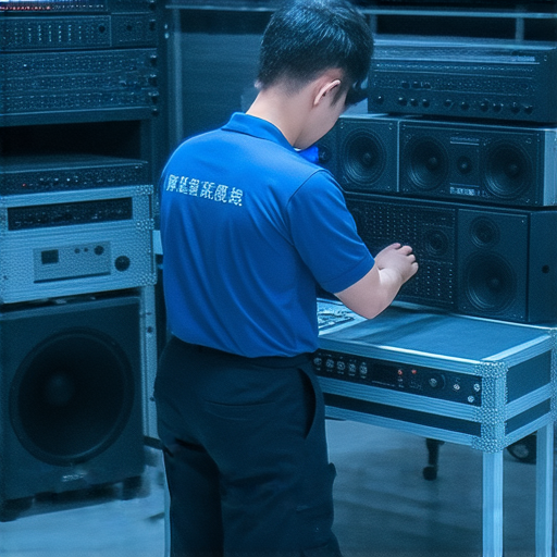 香港音響投影維修專業服務展示，技術人員專注檢查設備，提升音影體驗，讓影音設備恢復最佳性能，助你享受無與倫比的視聽享受。