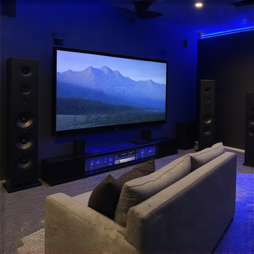 打造夢幻家庭影院的專業設計與維修服務，展示了高品質音響設備與舒適座椅的佈置，讓你立即探索影音新天地，體驗無與倫比的視聽享受。