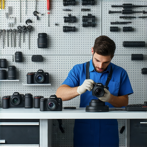 揭秘相機維修價格大公開的專業服務圖片，顯示維修過程與工具，突顯我們的專業技術與透明報價，讓顧客安心選擇相機維修服務。
