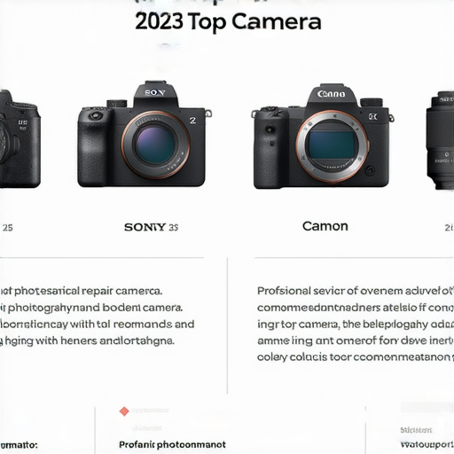 2023最強Canon相機推薦，適合新手使用，探討Sony與Canon的特色對比，並介紹專業維修服務，提供專業攝影建議與支援。