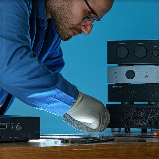 音響維修專家正在檢查設備，揭示解決音響問題的技巧，幫助提升音質，讓學習過程更順暢，開啟升級聲音體驗的旅程。