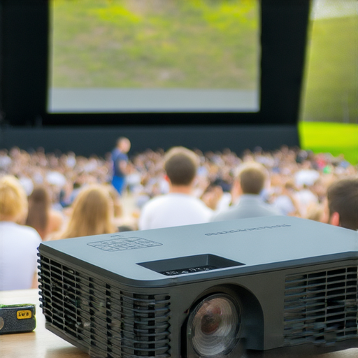 探索最佳租借戶外投影機，白天觀影不再受限，圖片展示高性能戶外投影機及專業維修服務，讓觀影體驗更卓越。