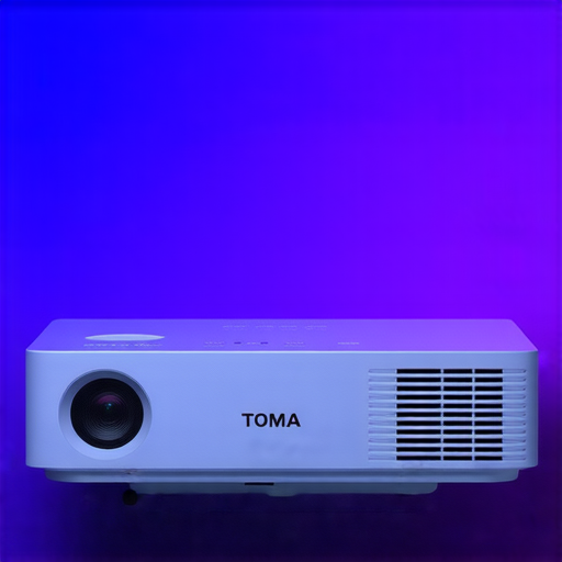 Toma短焦投影機展示影像的清晰度，展現其神秘魅力，並強調專業維修服務，讓用戶了解產品性能與維護的重要性。