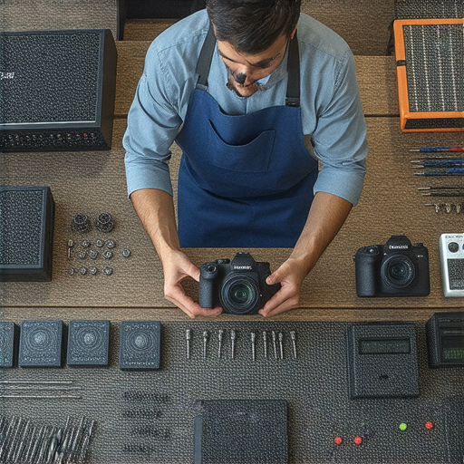 音響與相機維修服務專業人員正在檢查設備，展示維修流程與工具，讓設備重獲新生，提供高品質維修解決方案，滿足客戶需求，提升設備性能與壽命，探索專業服務的秘密。