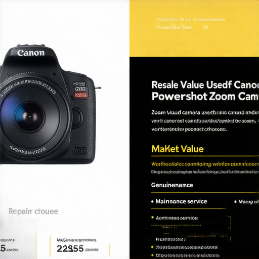 二手Canon Powershot Zoom相機的回收價錢，搭配維修服務的相關資訊，揭密相機的市場價值與維修選擇，幫助用戶了解Canon相機的真實價值。
