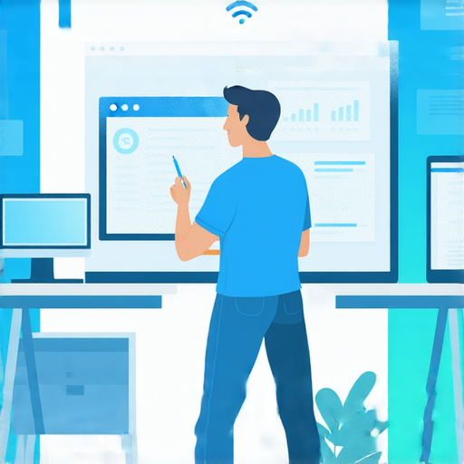 無線投屏器故障排除示範圖，專業維修服務背景，展示一鍵解決使用者困擾的過程，提供便捷的投屏解決方案，幫助用戶解決常見問題，提升投屏體驗。