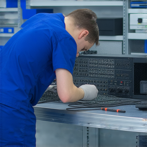 音響、投影機或相機故障的專業維修服務，技術人員正在檢查設備，確保為客戶恢復最佳性能，讓你的設備重拾影音享受。