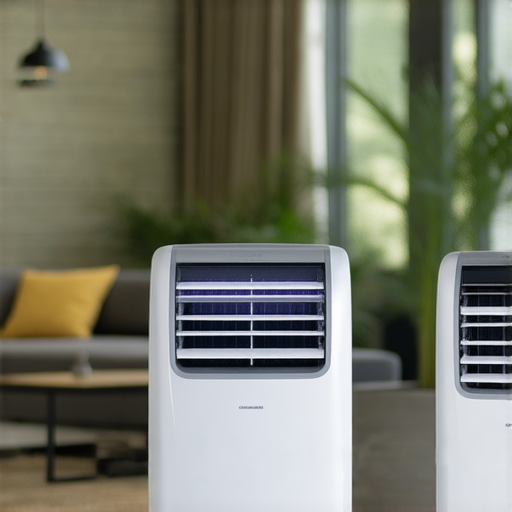 讓潮濕夏天不再煩惱的2匹移動式冷氣機展示，搭配專業維修服務，讓您享受清新舒適的居家環境。冷氣機外觀時尚，適合各種室內裝潢風格。