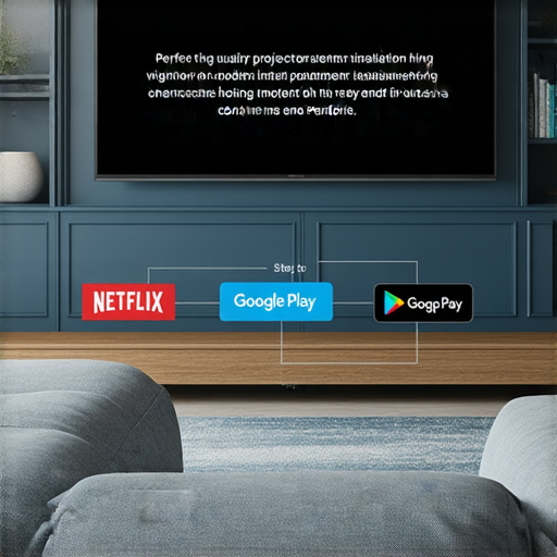 完美投影機安裝攻略，展示投影機連接Netflix與Google Play的步驟，並介紹專業維修服務，教你如何輕鬆享受高品質影像娛樂，提升家庭影院體驗。