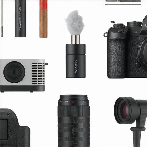 探索Leica Fotos的奧秘，展示音響、投影機與相機的保養與維修技巧，畫面中呈現專業工具與設備，強調精緻攝影與音效體驗。