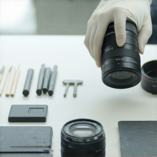 尖沙咀專業相機維修服務，技師正在檢查相機鏡頭，提供專業建議，確保攝影愛好者體驗完美拍攝效果，立即預約服務提升拍照品質。