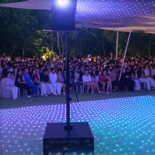 戶外活動中，專業投影機展示色彩斑斕的影像，完美適合各種活動。專業維修服務確保穩定運行，立即租借投影機打造高品質視覺盛宴。