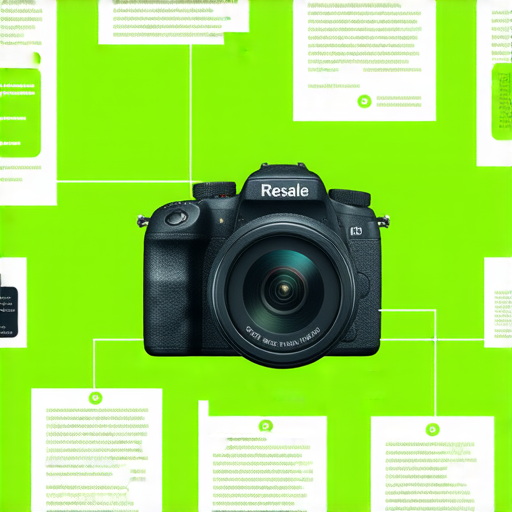 數碼相機回收價驚喜的資訊圖，展示二手相機價值評估的過程，並強調立即諮詢專業維修服務的呼籲，凸顯環保與經濟效益。