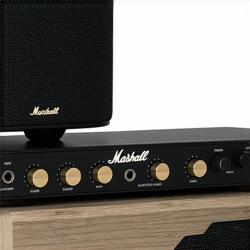 Marshall音響藍牙裝置故障的解決方案與維修服務的宣傳圖片，展示Marshall音響產品背景，強調連接問題的處理與專業技術，提升消費者的信心與探索意願。