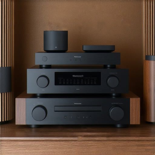 Nakamichi音響產品展示，專業維修服務提供高品質音樂體驗升級，強調音響魅力與細緻工藝。