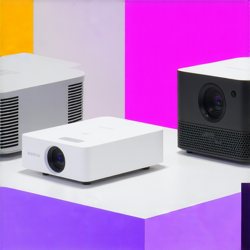 微型投影裝置展示，特色品牌BenQ、Dcard、HKepc及Bossnel，強調其隱藏潛力與應用，並介紹專業維修服務的資訊，吸引消費者探索更多選擇。