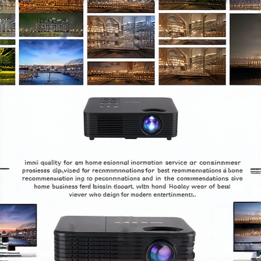 微型投影機展示圖，顯示不同型號和功能，背景包括使用場景。推薦的最佳選擇及專業維修服務資訊，適合喜愛家庭娛樂和商務展示的消費者。