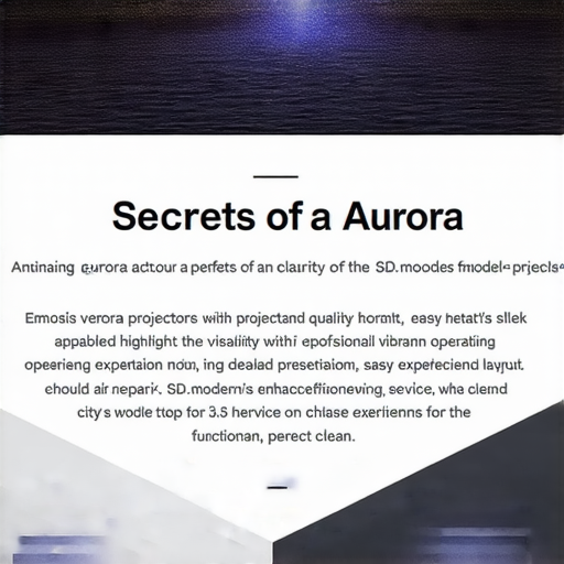 揭開極光投影機秘密的圖片，展示各型號極光投影機，強調高畫質和便捷操作，顯示選擇對的投影機可提升觀看體驗，並介紹全城首選的維修服務。