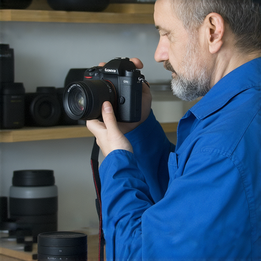 專業修理數碼相機和菲林相機的技術人員正在檢查相機，讓您的相機重生！點擊了解更多關於相機修理服務的信息，幫助延長您的相機使用壽命。