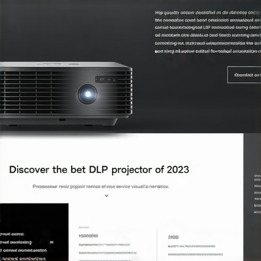發現2023最佳DLP投影機，體驗驚人視覺效果，圖片展示投影機特寫，旁邊有專業維修服務資訊，提升觀影體驗，選擇創新科技，滿足不同需求。