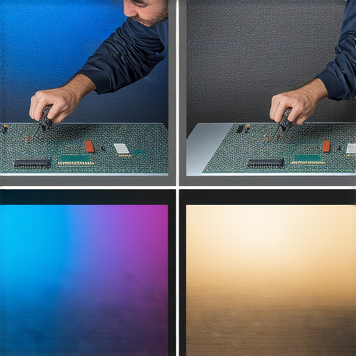 投影機專業維修秘訣，修復模糊影像，讓畫面重現生動色彩，展示清晰度提升的前後對比，幫助使用者了解維修步驟與技術。