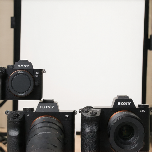 專業攝影師者在使用Sony A5100和ZV-E1進行拍攝的技巧分享，展示攝影器材與維修服務，提升攝影技術的可能性，邀請大家探索更多拍攝知識與維修建議。