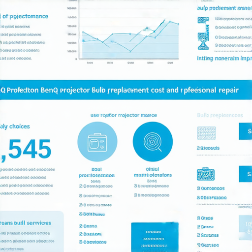 BenQ投影機燈泡更換價格分析與專業維修服務介紹圖，揭示燈泡維護的重要性與成本，讓用戶快速了解投影機維修選擇。