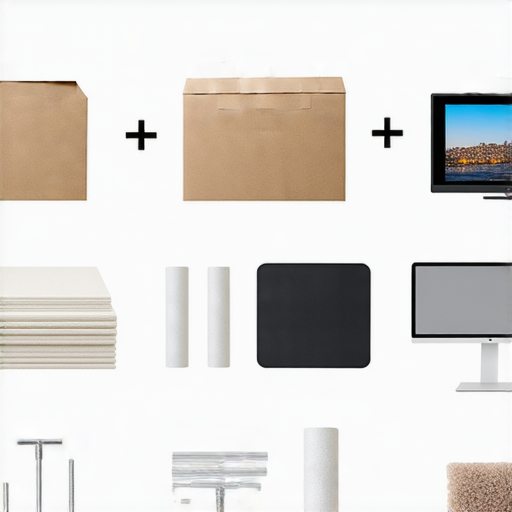 DIY投影布幕製作過程，展示材料與工具，讓觀影體驗升級，搭配維修服務資訊。簡單易學，自製投影幕的創意概念與實用技巧，提升家庭娛樂享受。