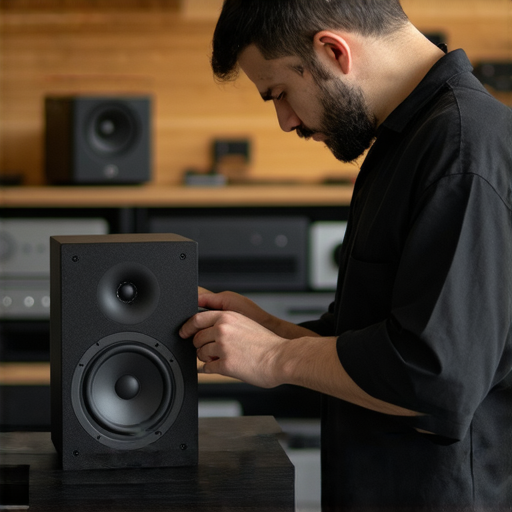 揭開Foundation音響架秘密的維修技術專業工具，提升音響性能的過程中，專業技師調整音響架，以優化音響體驗。