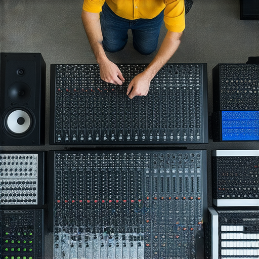 解決喇叭底噪與低音不足的專業音響維修服務介紹，展示維修技術與音響設備，幫助改善音響體驗，讓音樂更清晰動聽。