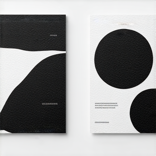 黑白色卡的設計展示，展現其獨特的魅力，並針對多種應用實例進行分享，強調黑白色卡在視覺藝術及品牌識別中的重要性與多樣性。