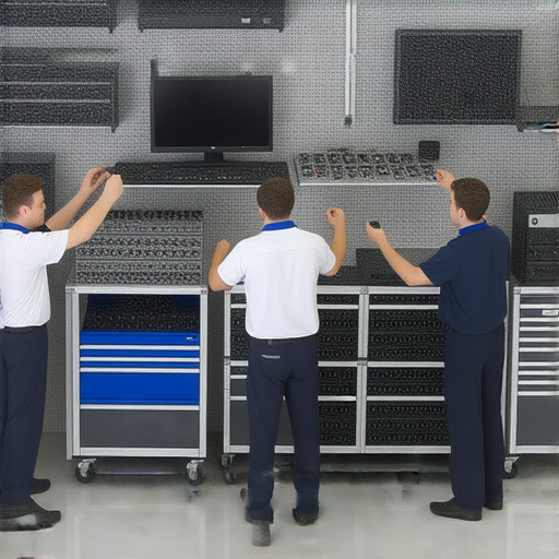 音響、投影機與相機維修服務展示，專業技術團隊正在檢查設備，解決聲音失靈與影像模糊問題，提供高品質的維修解決方案，助您恢復最佳使用體驗。