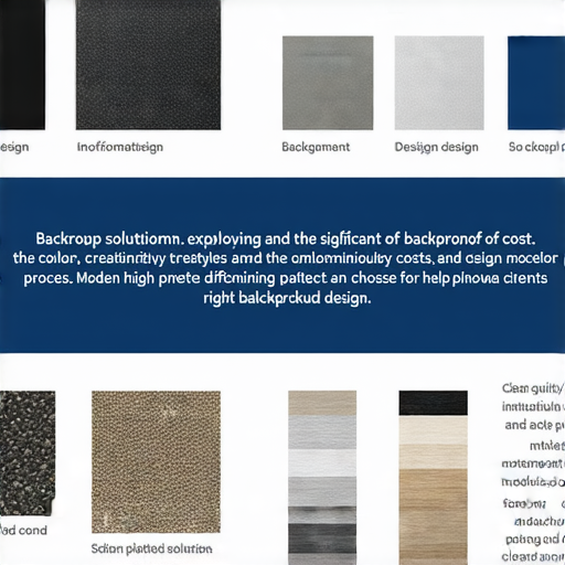 設計背幕的意義與價錢探討的圖片，展示背幕樣式與設計過程，強調創意與功能性，並分析不同材質對成本的影響，幫助業主選擇適合的背幕方案。