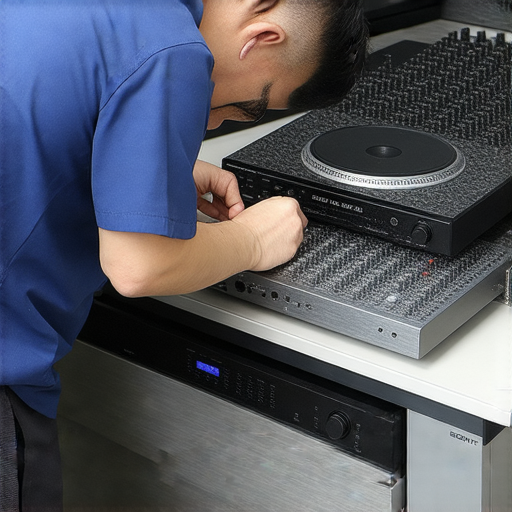 探索NW Sony ZX音質秘訣的圖片，顯示專業技術人員維修音響設備，同時強調高品質音效的重拾，展現我們的專業維修服務提升音響魅力。