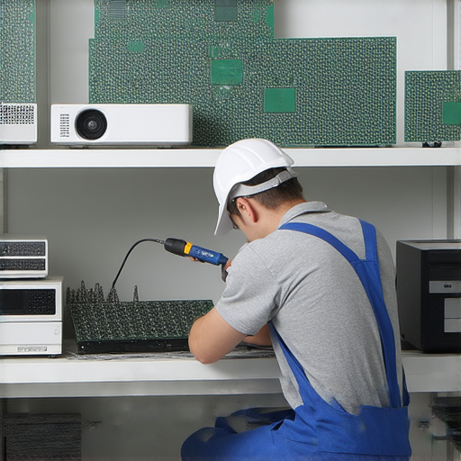 投影機維修教學圖片，展示專業維修技術和維護技巧，幫助用戶輕鬆解決投影機故障問題，提升使用體驗，讓您掌握維護方法，確保設備正常運行。