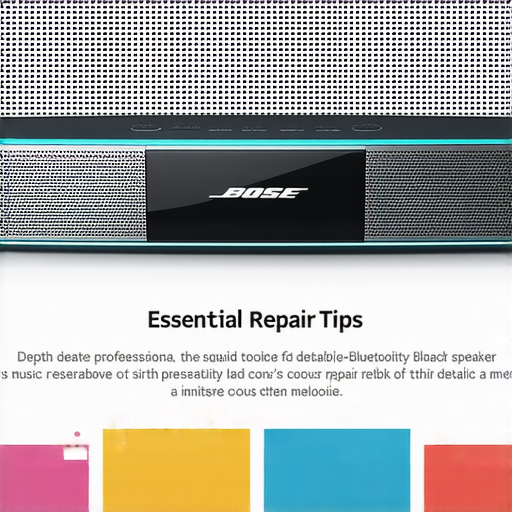 Bose藍牙音箱故障維修指南，專業維修秘訣展示，恢復音樂播放，讓愛的旋律重生，呈現維修工具與Bose音箱的細節畫面。