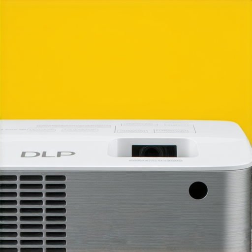 DLP投影機展示圖，突出其優質畫質和增強視覺體驗，並附上專業維修服務資訊，幫助消費者在選擇和維護方面做出最佳決策。