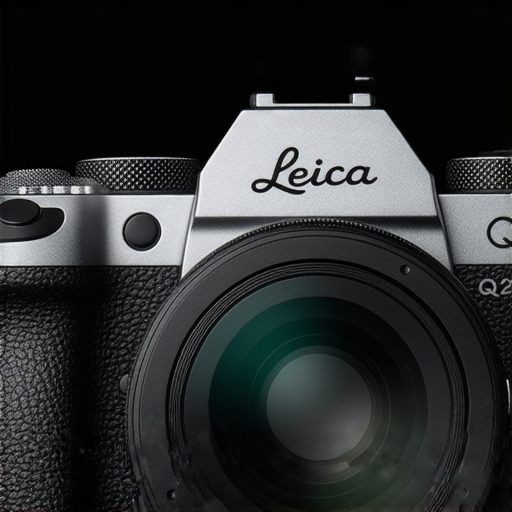 Leica Q2相機的特寫，展現其精緻設計和性能，背景為攝影棚環境，強調維修服務的專業性，提升拍攝體驗，發現Leica Q2的隱藏潛力，讓攝影愛好者心動不已。