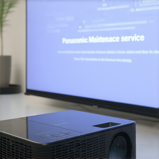 Panasonic 4K投影機展示其極致畫質的特寫圖，並展示專業維修服務的相關信息，讓用戶無後顧之憂，享受優質影像體驗。