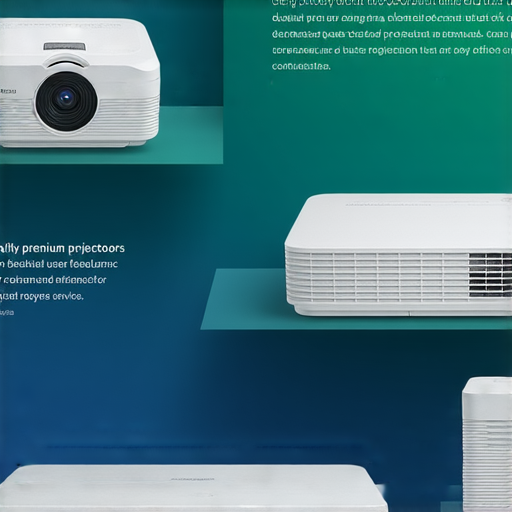 投影機評價介紹圖片，展示多款優質投影機及用戶反饋，強調專業維修服務，提升消費者信心，幫助選擇最適合的投影機，並鼓勵了解後續維修選項。