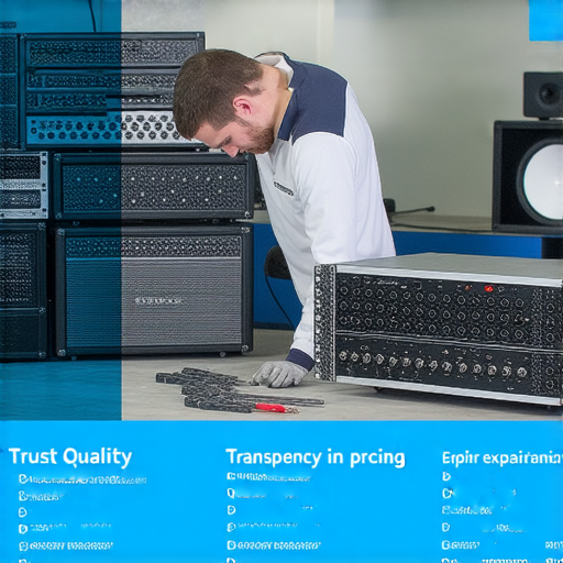音響維修價格透明專業服務介紹，專家檢查音響設備，讓音響恢復最佳音質，提供詳細報價與維修過程，吸引客戶探索維修方案。