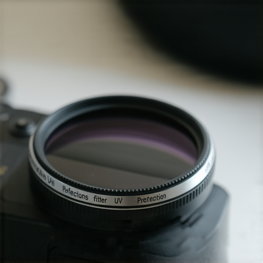 相機UV鏡特寫，展示其保護鏡頭和減少紫外線影響的功能，專業技術人員進行維修檢查，強調我們提供的專業維修服務。