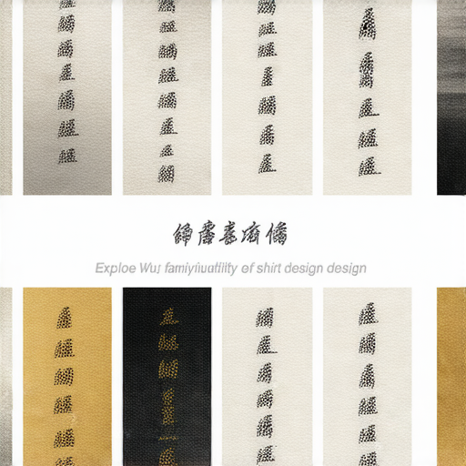 探索獨特吳家班班衫設計的圖片，展示多種樣式和顏色的毛筆字體印刷，強調個性化定制選項，適合喜愛文化與風格的您，立即開啟專屬設計之旅。