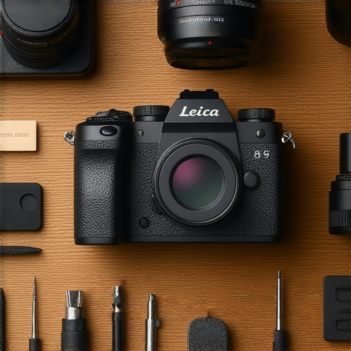 揭密0.95 Leica相機維修秘訣的圖片，展示專業服務場景，提升影像質感，讓你的攝影作品更出色，提供零件與維修過程的細節，吸引攝影愛好者了解專業維修。