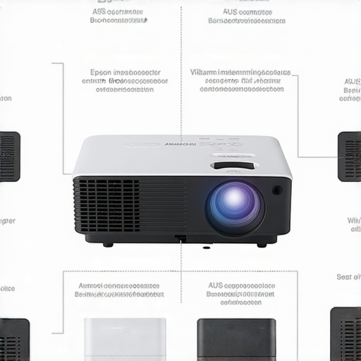 無線投影機選擇與維修攻略的圖片，包括Epson、小米、ASUS和Acer品牌的投影機，展示不同型號及特點，幫助用戶了解及選擇合適的無線投影機。