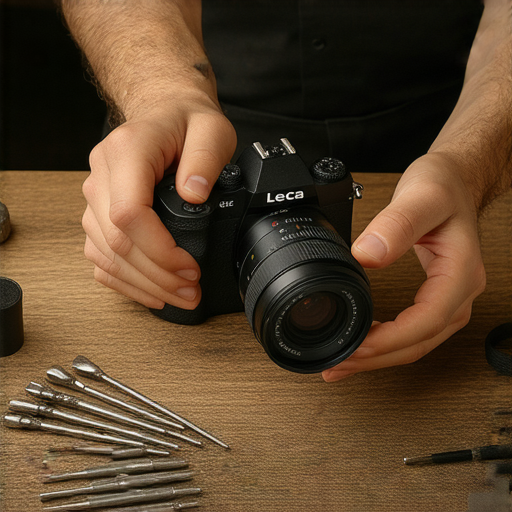 揭秘Leica 007維修秘密的專業服務圖片，展示技師專注維修相機的過程，確保攝影愛好者的設備恢復最佳性能，讓您的攝影體驗重返巔峰。