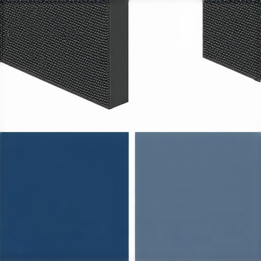 低音吸音面板展示，強調對音效體驗的影響，背景展示維修服務資訊，吸引讀者了解提升音質的解決方案，完美結合音響技術與音效改善。