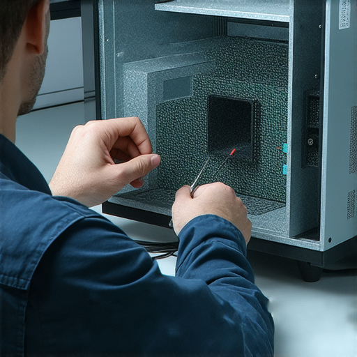 專業維修服務提供投影機維修，技術人員正在檢查投影機內部元件，恢復影像清晰度，讓影像重生，展示維修過程的專業性與可靠性。